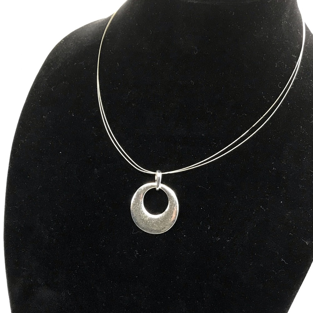 Stainless Wire Circle Necklace